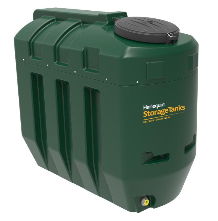 Harlequin 1100 Litre Bunded Slimline Oil Tank
