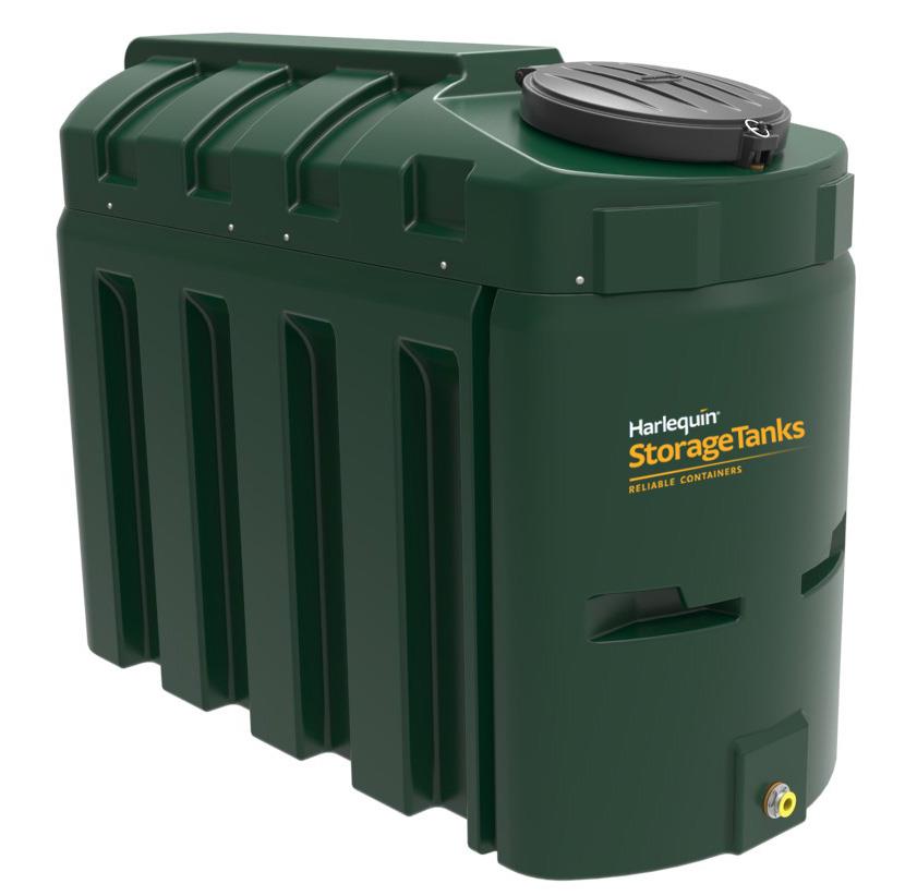 Harlequin 1300 Litre Bunded Slimline Oil Tank