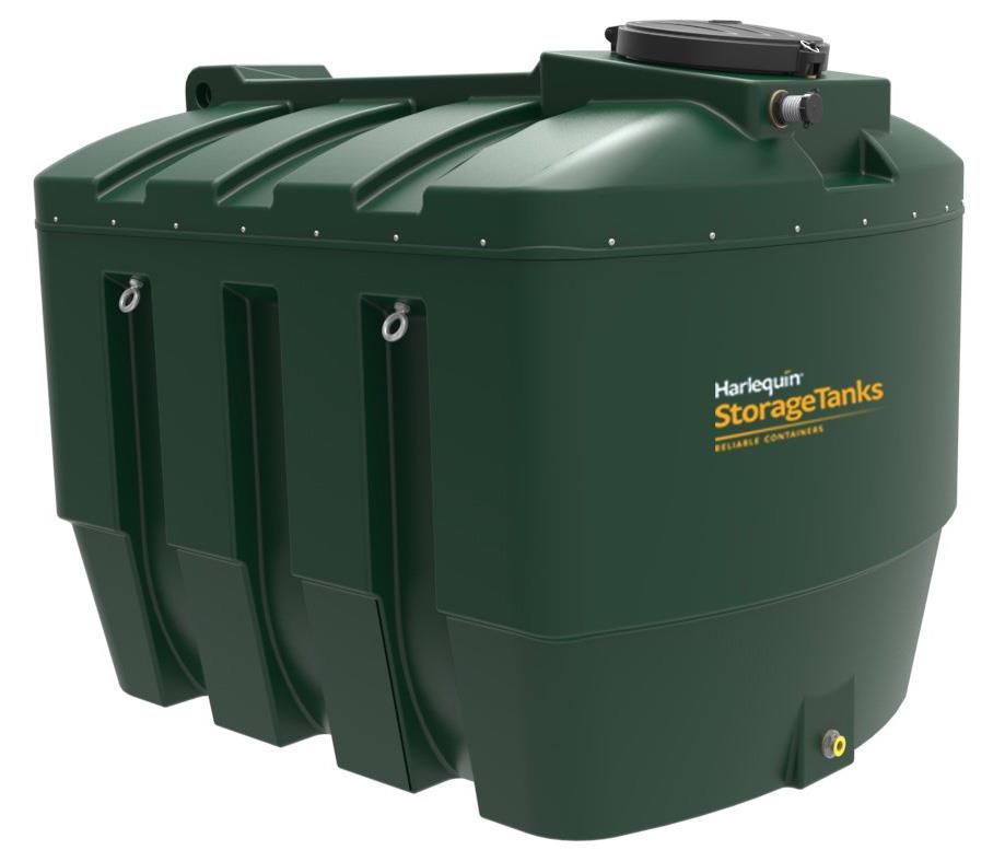 Harlequin 3500 Litre Bunded Slimline Oil Tank