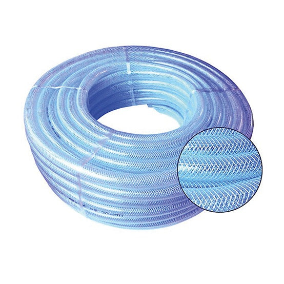 Clear Braided PVC Air Hose - 30m Coils