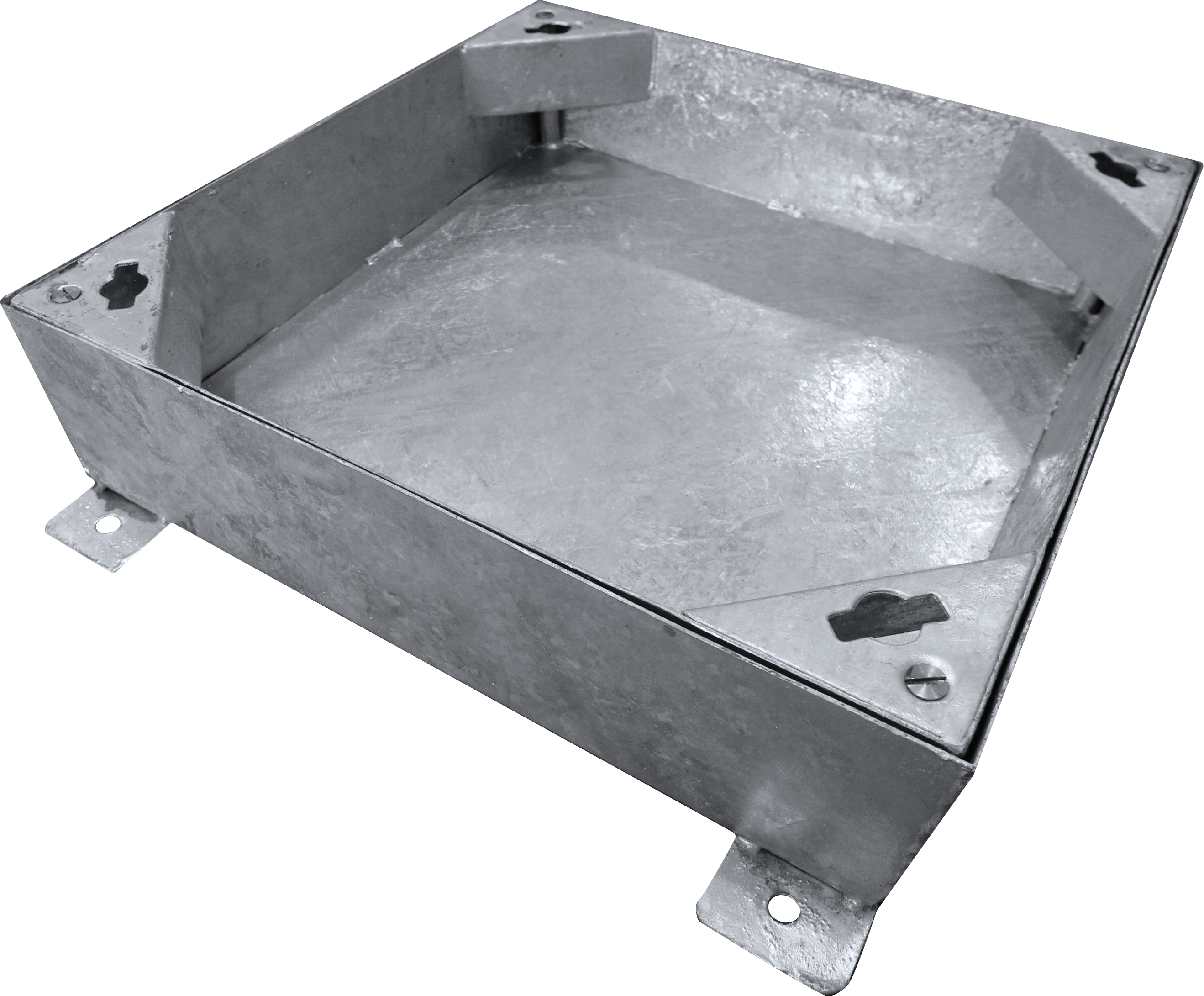 Steel Block Paviour Access Cover, 600mm x 600mm clear opening, 100mm tray depth, Loading code N