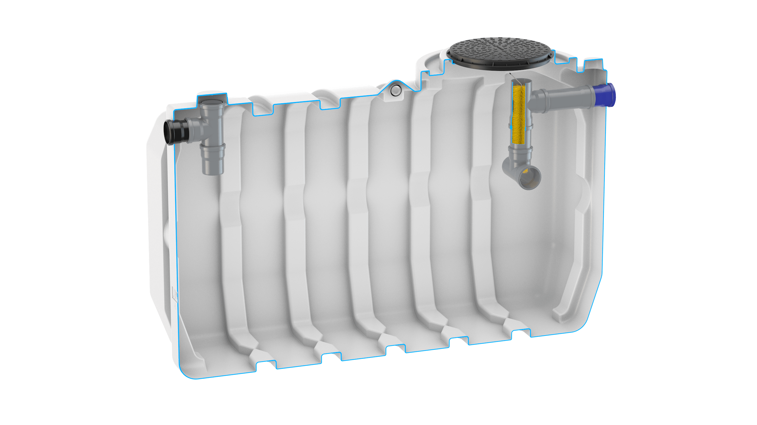 EPIC 6 3100L Septic Tank (6 Person) - Shallow Dig
