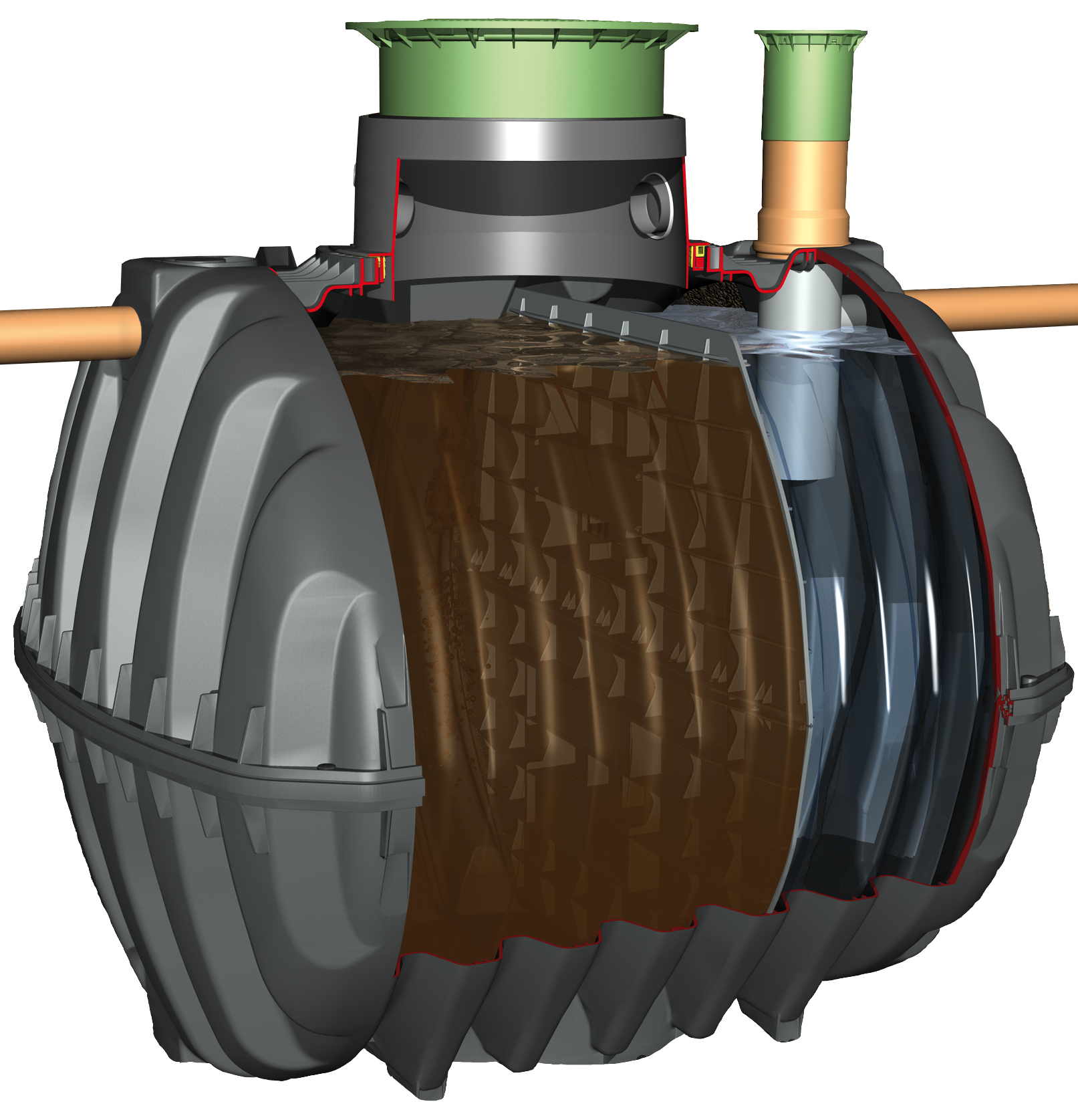13000L Graf Carat 73 Person Septic Tank