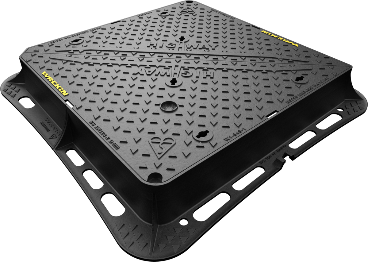 Highway D400 manhole cover 900mm x 900mm clear opening with 150mm fram