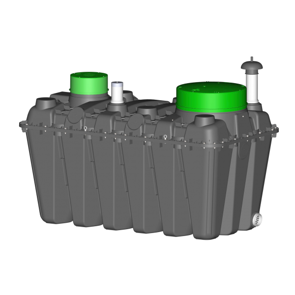 Biorock BEASY 2000 2PE Non-Electrical Sewage Treatment Plant