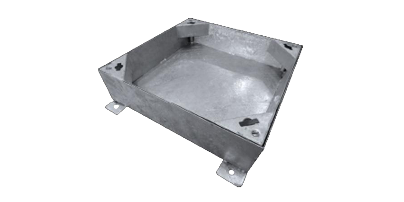 Steel Recessed Access Cover, 750mm x 600mm clear opening, 100mm tray depth, Loading code M