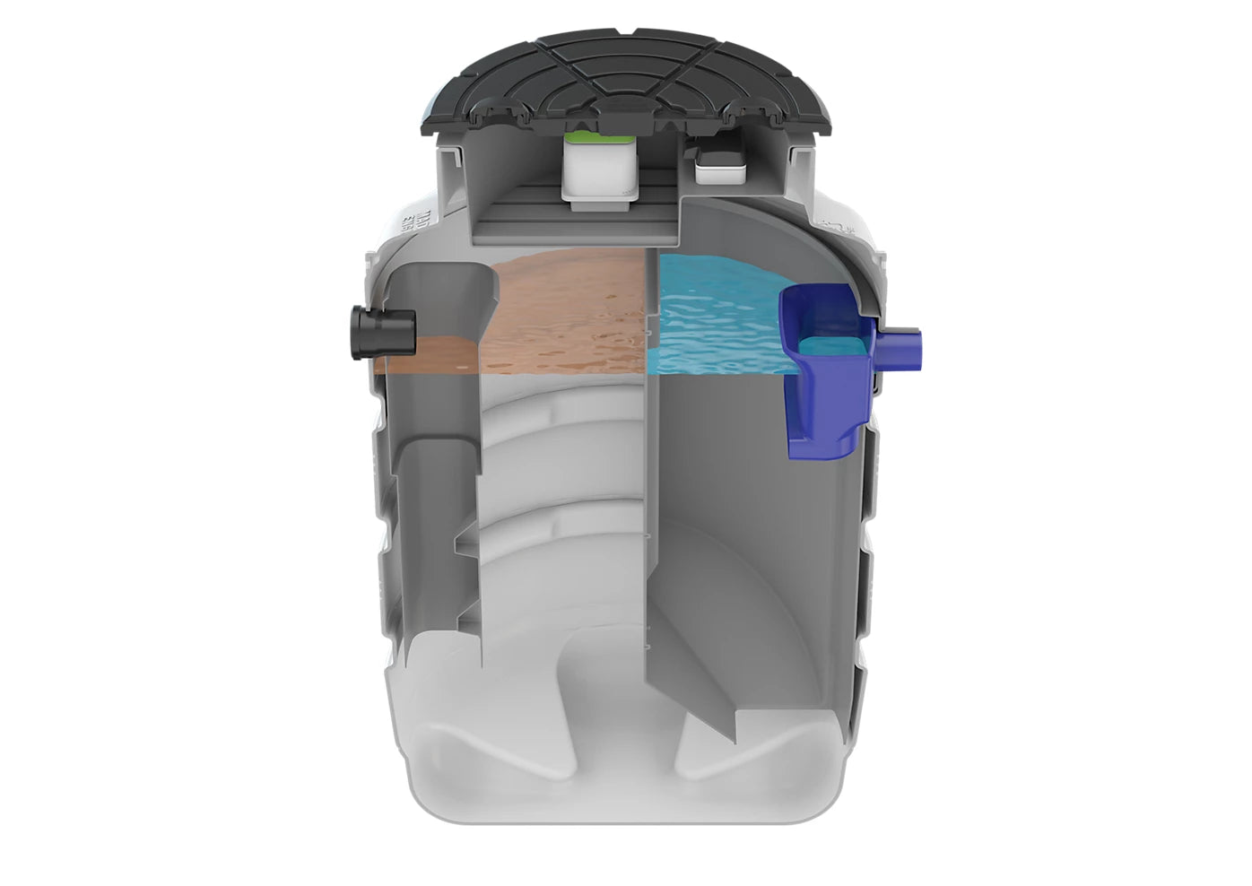 Quantum 6 Person Gravity Discharge Sewage Treatment Plant
