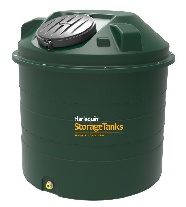 Harlequin 1450 Litre Bunded Slimline Oil Tank
