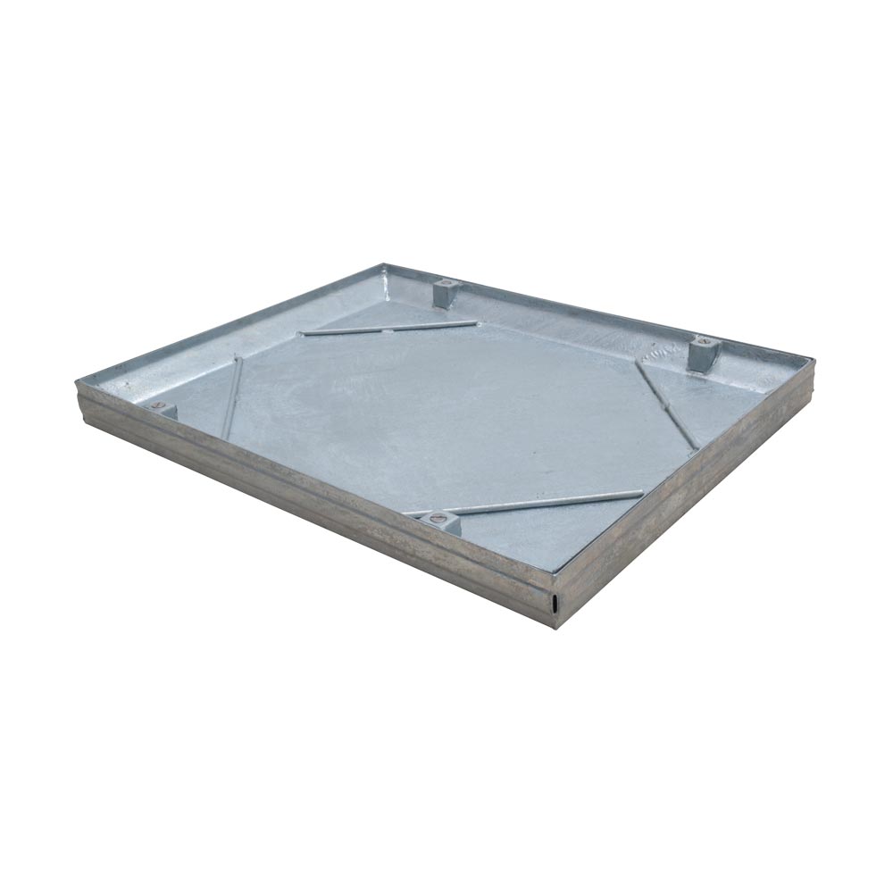 Steel Recessed Access Cover, double seal and locked, 600mm x 450mm clear opening, 58mm tray depth, Loading code M