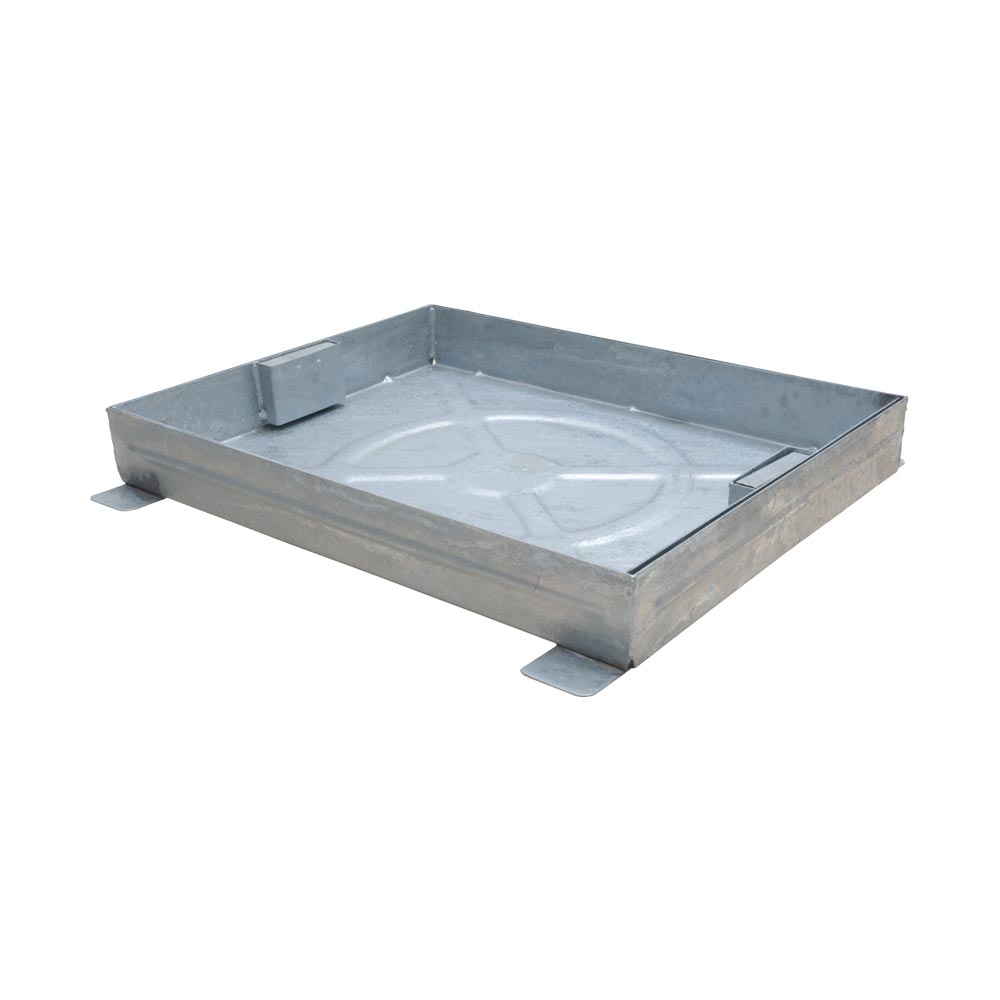 Steel Recessed Access Cover, 600mm x 450mm clear opening, 80mm tray depth, 85mm frame depth, Loading code M