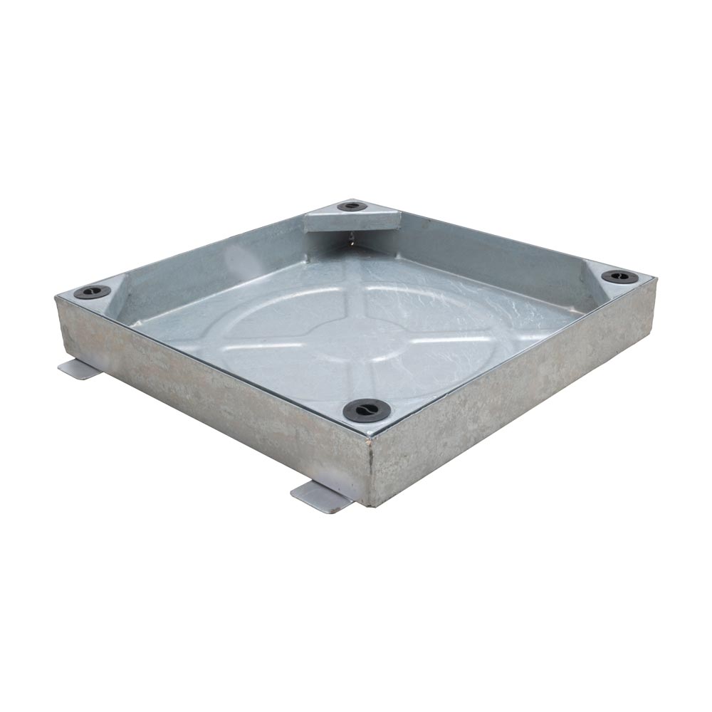 Steel Recessed Access Cover, Square to round, 450mm diameter clear opening, 80mm tray depth, 85mm frame depth, Loading code M