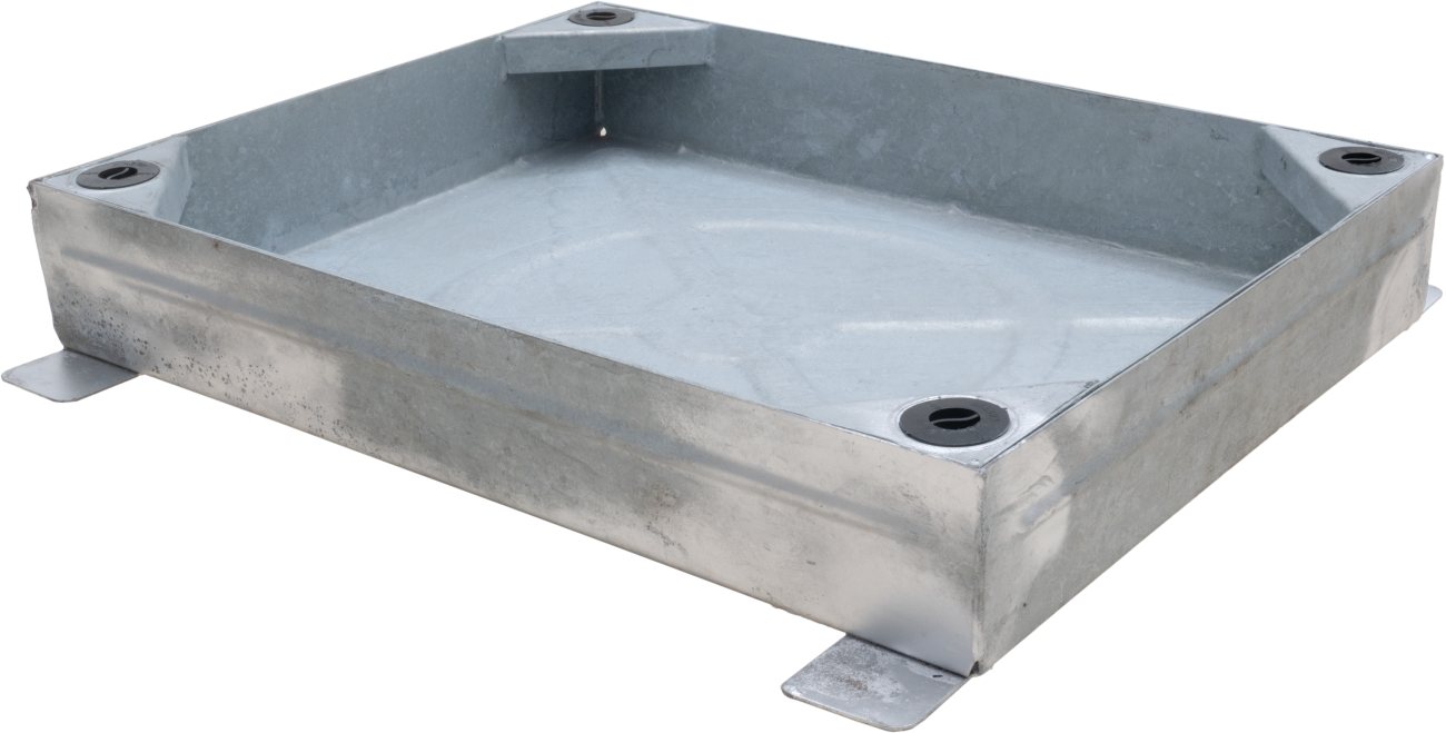 Steel Recessed Access Cover, 600mm x 450mm clear opening, 100mm tray depth, Loading code M