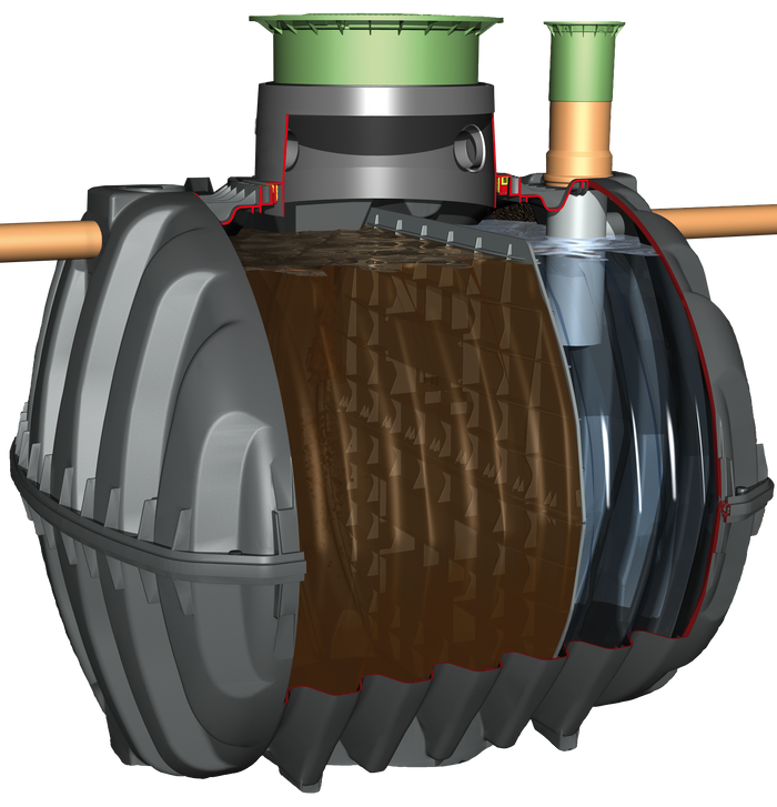 3750L Graf Carat 11 Person Septic Tank