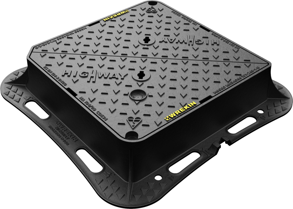 Highway D400 manhole cover 600mm x 600mm clear opening with 150mm fram
