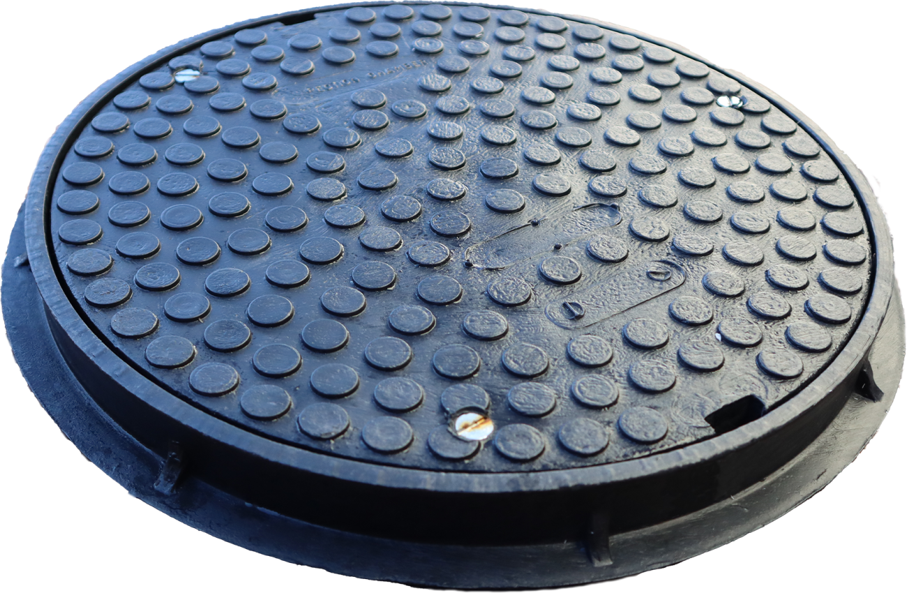 Safeseal A15 polypropylene manhole cover 300mm diameter clear opening with 40mm frame depth