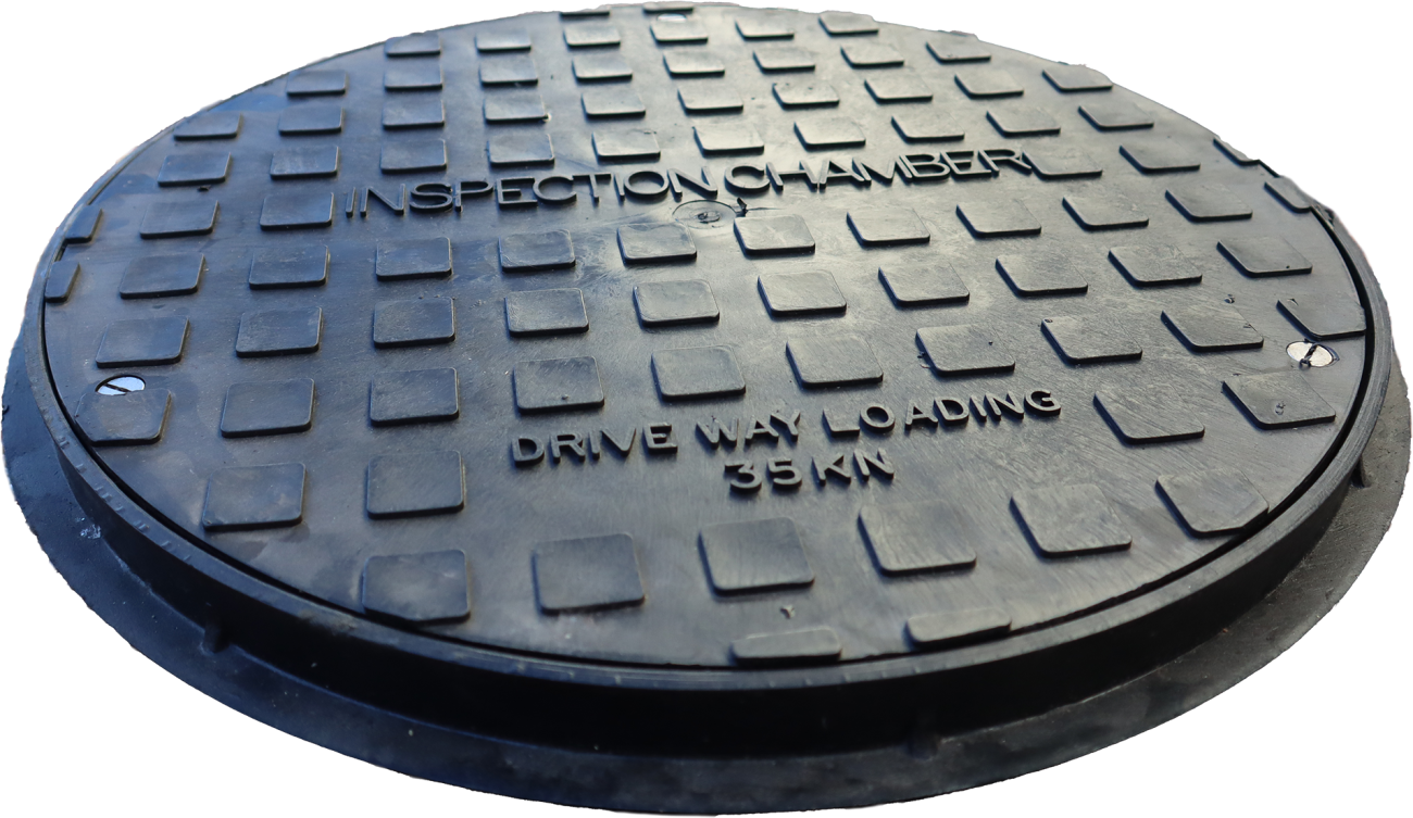 Safeseal A15 polypropylene manhole cover 450mm diameter clear opening with 40mm frame depth